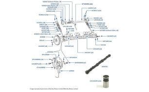 Camshaft, Valves & Hydraulic Lifters chassis numbers 38972-39627