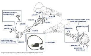 Speedometer Drive, Transmitter, & Governor, Mulsanne Turbo, chassis numbers 04233-08336