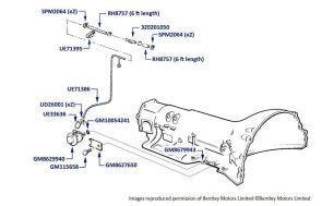 Vacuum Modulator, Mulsanne Turbo & Turbo R, chassis numbers 24519-27793