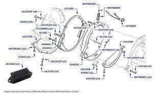 Gearbox Mounting Adaptor & Timing Sensor, Silver Spirit, Mulsanne & Mulsanne S, chassis numbers 20003-24496