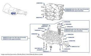 Gearbox Control Valve & Accumulators, Corniche & Continental, chassis numbers 21669-24637