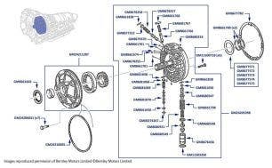 Gearbox Oil Pump, Bentley Eight & Brooklands, chassis numbers 44022-46778