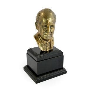 W O BENTLEY SOLID BRONZE BUST