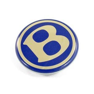 BLUE BENTLEY WHEEL CENTRE BADGE