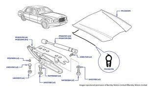 Bonnet/Hood, Arnage R (chassis 09117-10058), Arnage RL (chassis 19164-19255) & Arnage T (chassis 09116-10008)