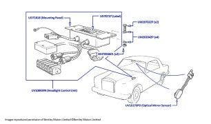 Headlight Control Unit & Interior Mirror Dimming Sensor (Four Door Cars, chassis 59001-66901)