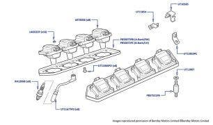 Ignition Leads, Spark Plugs & Coils, Arnage Red Label & Arnage Le Mans (all chassis)