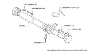 Propellor Shaft, Arnage Red Label & Arnage Le Mans (all chassis)