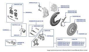 Rear Brakes, Continental GT3-R, Supersports (2017-2018) & Supersports Convertible (2017-2018)