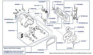 Ignition Switchbox, Silver Seraph (chassis 01002-03051) & Arnage Green Label (chassis 01001-03050)