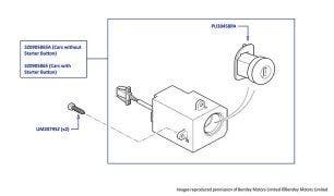 Ignition Switchbox, Arnage R (chassis 12007-14308), Arnage RL (chassis 19500-19679, Arnage T (chassis 12000-14285), Arnage Final Series, Azure (chassis 12009-14495) & Brooklands Coupe