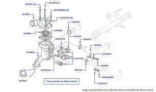 Thermostat, Arnage Red Label (chassis 04001-06761) & Arnage Le Mans (chassis 06341-06697)