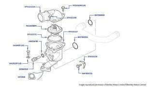 Thermostat, Arnage R, Arnage RL, Arnage T, Arnage Diamond Series, Arnage Blue Train, Arnage Final Series, Azure & Brooklands Coupe (all chassis)