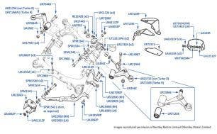 Upper & Lower Suspension Levers, Silver Spirit, Silver Spur, Flying Spur, Silver Dawn, Mulsanne S, Mulsanne SL & Brooklands (chassis 31001-66901)