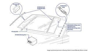 Windscreen, Azure (chassis 11142-12949)